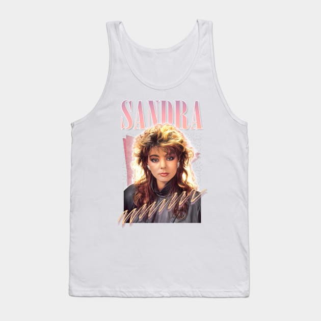 Sandra Cretu / 80s Retro Fan Art Design Tank Top by DankFutura